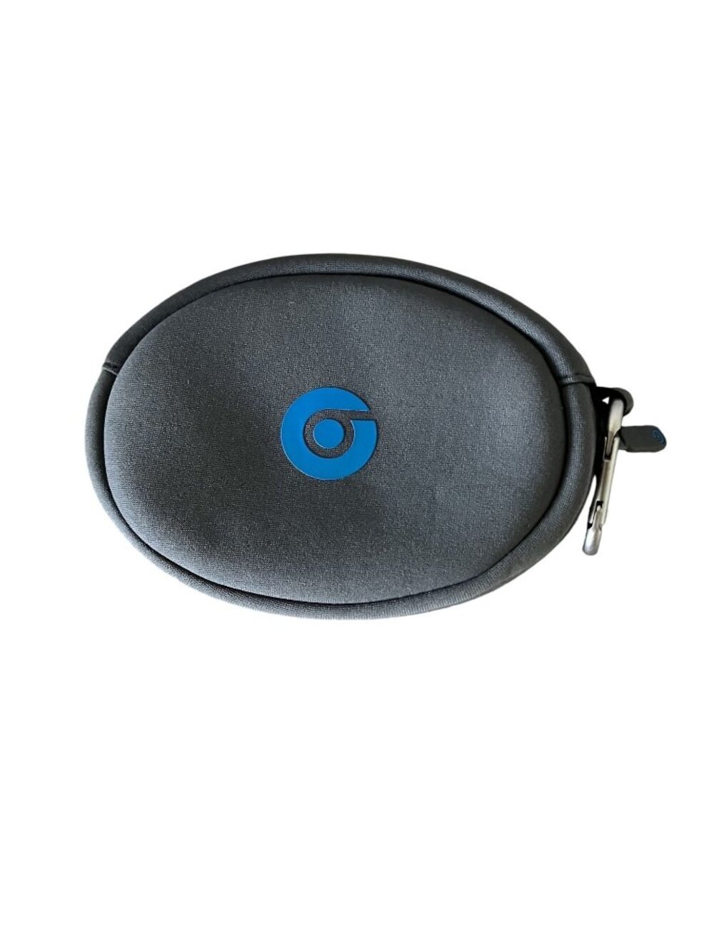 Beats by Dre Gray Zippered Hard Shell Carrying Case With Carabiner Clip